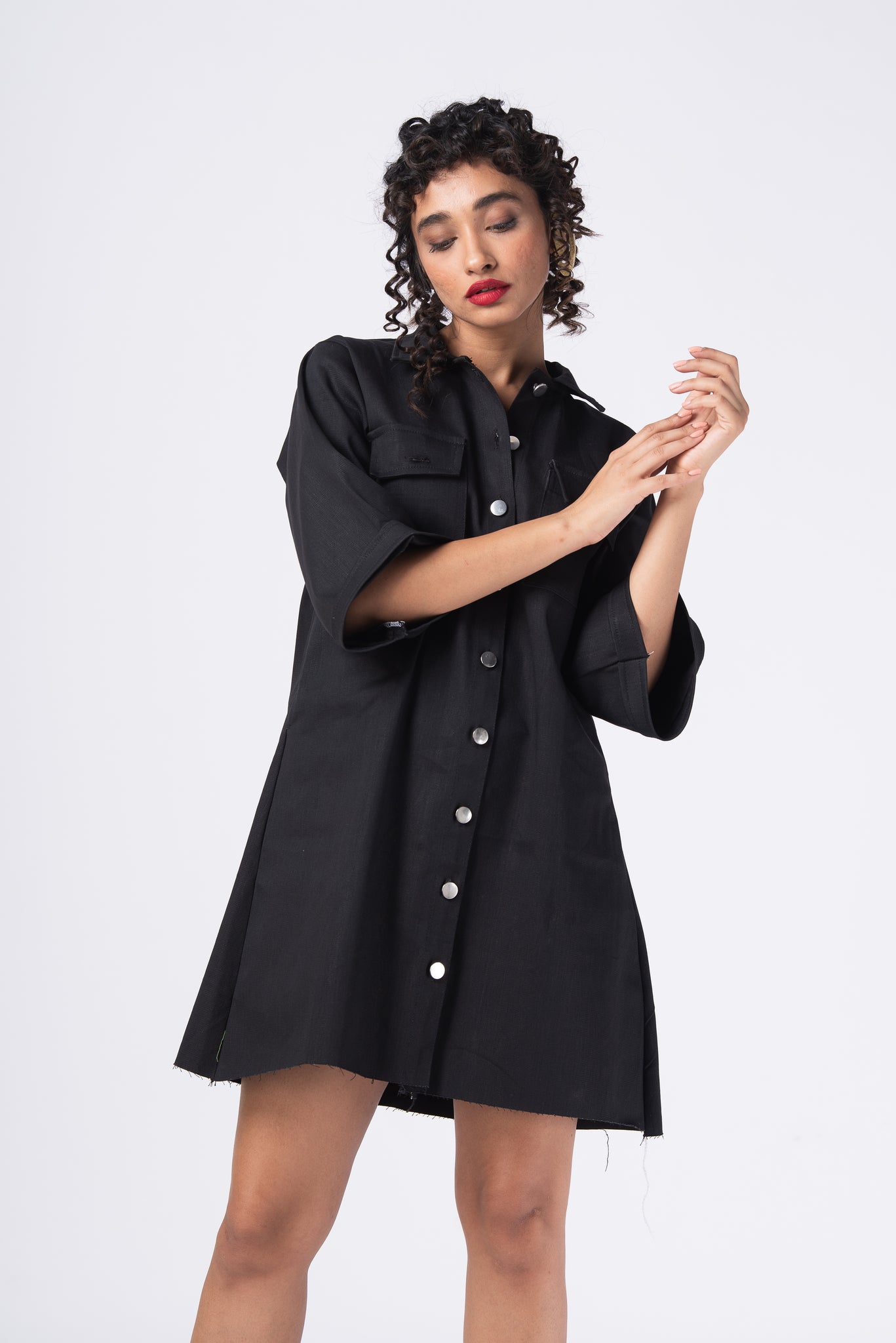 Buy Only Black Mini Shirt Dress for Women's Online @ Tata CLiQ